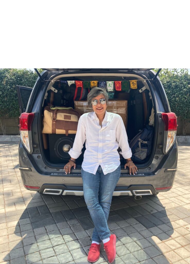 Madhurie Pandit reflecting on her travel experiences and transformative journeys that inspired the vision of Wheel to Heal.